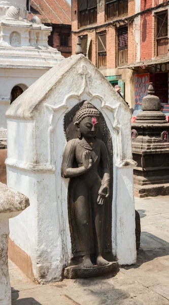 Estatua Complejo Del Templo Swayambhunath —  Fotos de Stock