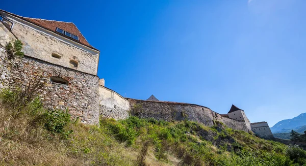 Forteresse Roumaine Rasnov Été — Photo