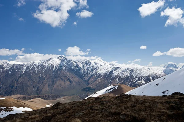 Bellissimo Paesaggio Georgia Montagne Vicino Kazbek — Foto Stock