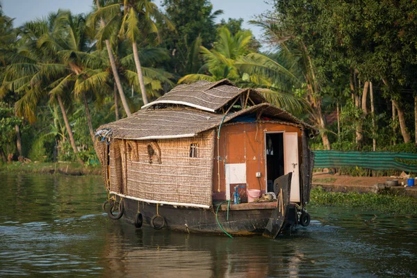 Crucero Casas Flotantes Los Lagos Kerala India Del Sur — Foto de Stock