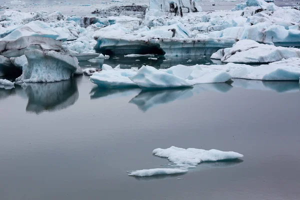 Vacker Utsikt Över Island Med Glaciärer — Stockfoto