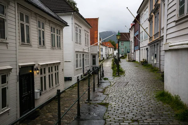 Una Hermosa Calle Antigua Bergen — Foto de Stock