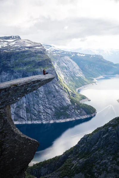惊人的峡谷景观在挪威 — 图库照片
