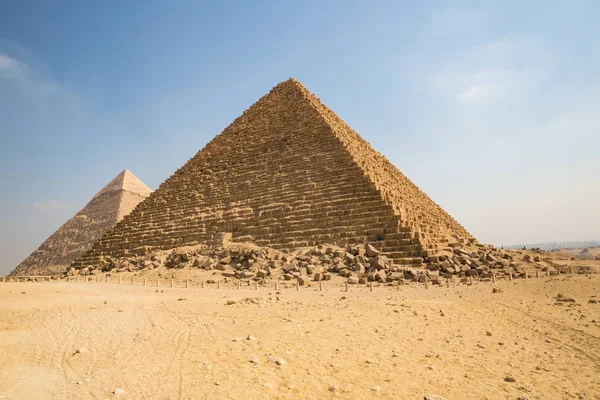Пирамиды Гизы Египте — стоковое фото