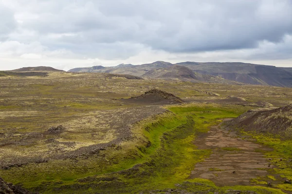 Vackra Bergslandskap Reykjanesfolkvangur Island — Stockfoto