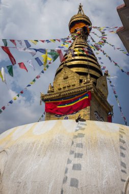 Swayambhunath Tapınağı Katmandu Nepal'ın başkentinde karmaşık