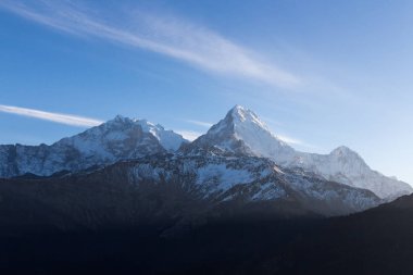 Himalayalar izleme Annapurna Merkez kampına güzellikler