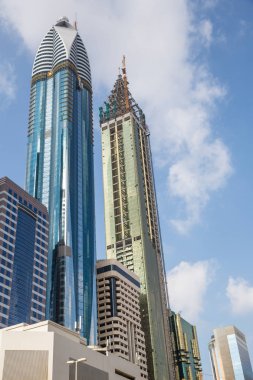 Dubai, Birleşik Arap Emirlikleri - 19 Ocak: şehir merkezinde 19 Ocak 2014 tarihinde Dubai, Birleşik Arap Emirlikleri. Şehir merkezinde modern mimari.