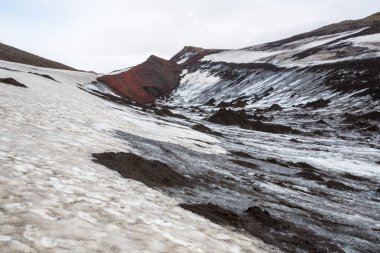 Güzel dağ Panorama Milli Parkı Thorsmork, İzlanda.