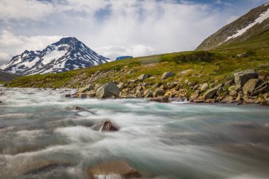 güzel manzara Milli Parkı Jotunheimen, Norveç