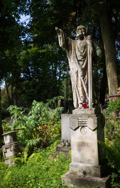 Satue Hrob Starém Hřbitově — Stock fotografie