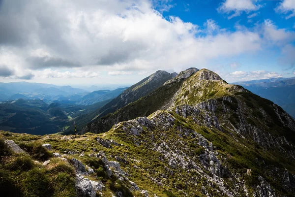 Panorama Verano Cordillera Montenegrina Cárpatos —  Fotos de Stock