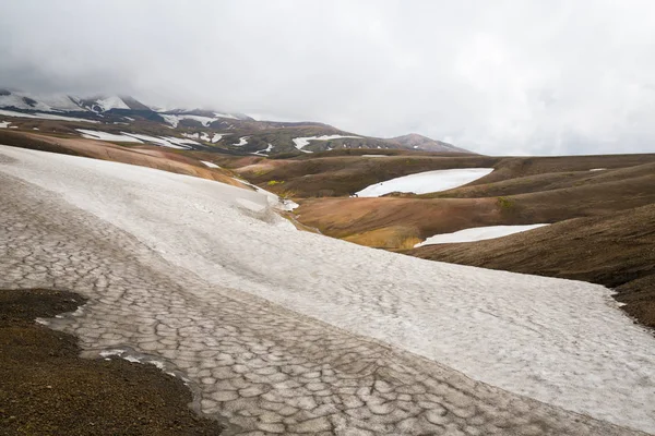 Gyönyörű Hegyi Panorámával Nemzeti Park Landmannalaugavegur Izland — Stock Fotó