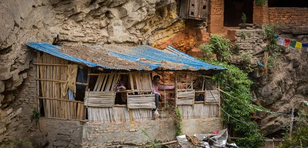 Kathmandu Nepal Maj Street Med Katmandu 2016 Kathmandu Nepal Gatuvy — Stockfoto