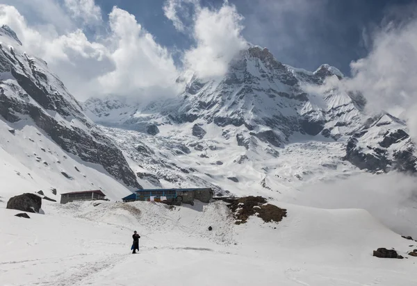 Narchyang Nepal Marzo Grupo Turistas 2015 Narchyang Nepal Grupo Turistas — Foto de Stock