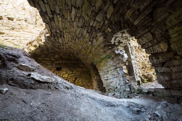 Dungeon of a medieval castle in the west of Ukraine