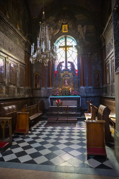 Bela Arquitetura Lviv Ukrane Lugar Religioso — Fotografia de Stock