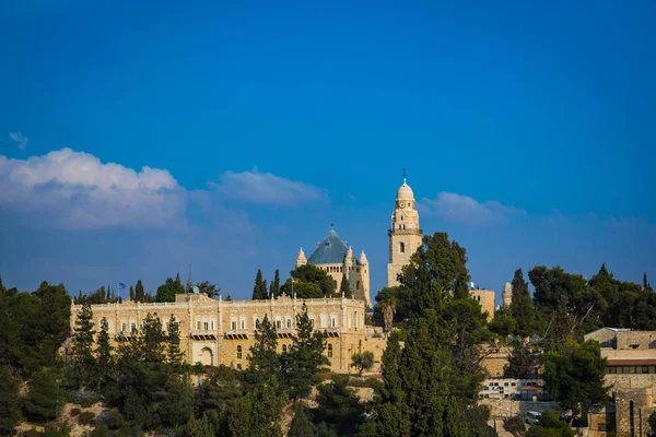 Γραφική Θέα Από Την Όμορφη Πόλη Της Ιερουσαλήμ Ισραήλ — Φωτογραφία Αρχείου