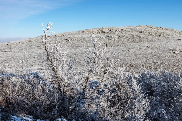 Piękny Zima Krym Widok Góry — Zdjęcie stockowe
