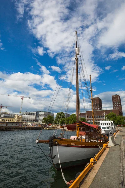 Oslo Norveç Temmuz Oslo Norveç Seaport Temmuz 2016 Seaport Oslo — Stok fotoğraf