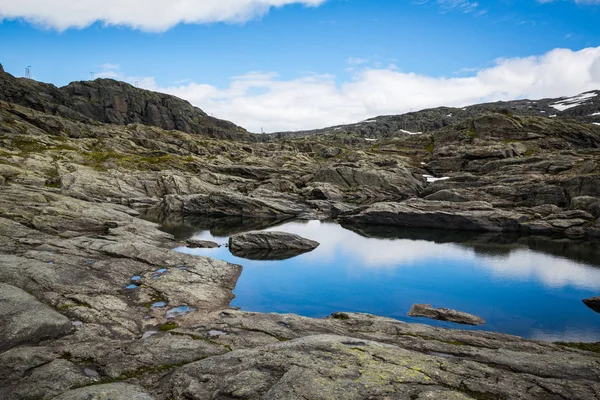 Hermoso Paisaje Montañas Noruegas Camino Trolltunga — Foto de Stock