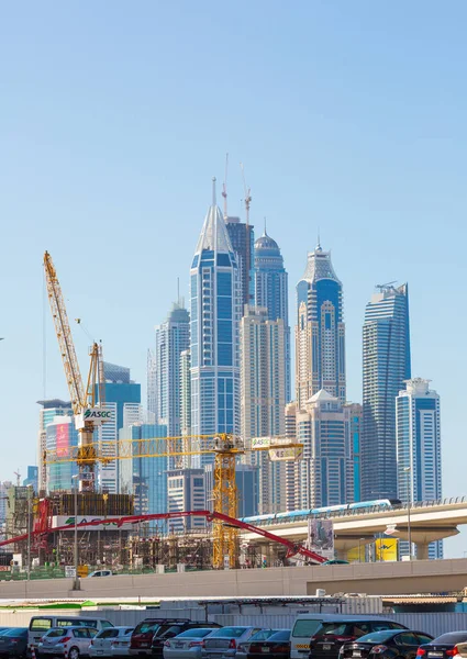 Dubai Emirados Árabes Unidos Janeiro Ruas Cidade Janeiro 2014 Dubai — Fotografia de Stock