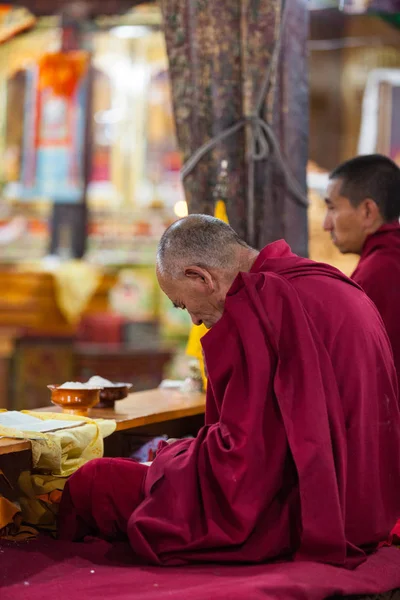 Leh Hindistan Eylül Budist Rahipler 2011 Leh Hindistan Budist Rahipler — Stok fotoğraf