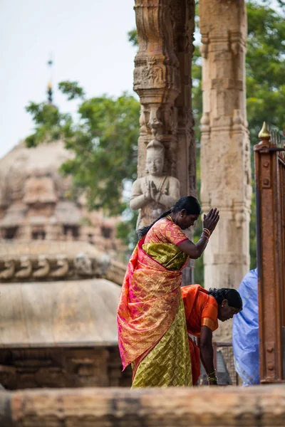 Trichy Indien Februari Bön Indiska Tempel Februari 2013 Trichy Indien — Stockfoto