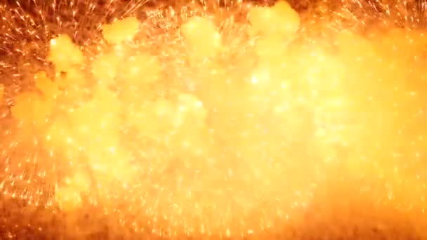 Los Fuegos Artificiales Cielo Nocturno — Vídeos de Stock