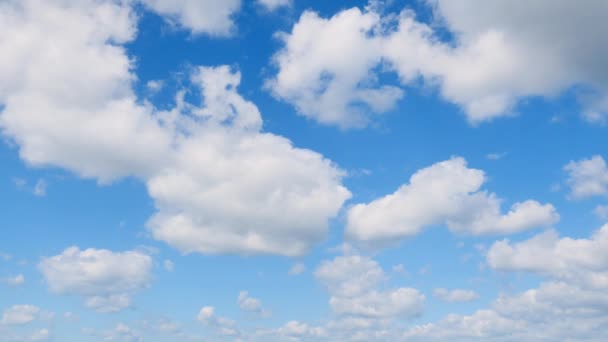Bir Bulut Ile Açık Gökyüzü — Stok video