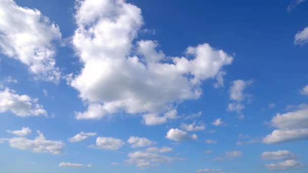 Céu Claro Com Uma Nuvem — Vídeo de Stock