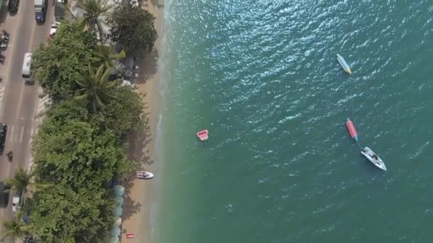 Pattaya Beach Sulla Vista Dall Alto Dalla Collina Video Punto — Video Stock