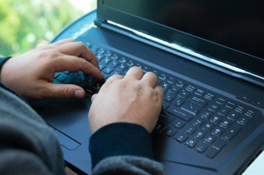 Hacking, siber saldırı, internet, bağlantı, teknoloji, siber terör kavramı kodlama
