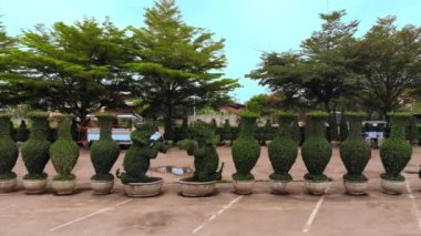 Vientiane, Laos. görünümü, üstten görünüm, 4 k Kuşlar göz.