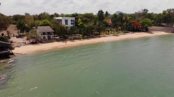 泰国芭堤雅美丽海景的美景 海岸线和芭堤雅海的鸟图 — 图库视频影像