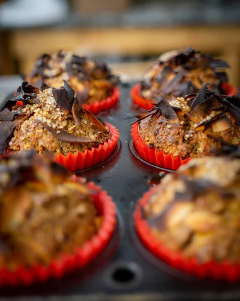 Zoete aardappelen muffins — Stockfoto