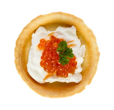 Kanapede kırmızı havyar