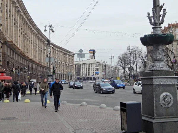 Khreshchatyk Kiev 2019 Comienzo Primavera — Foto de Stock