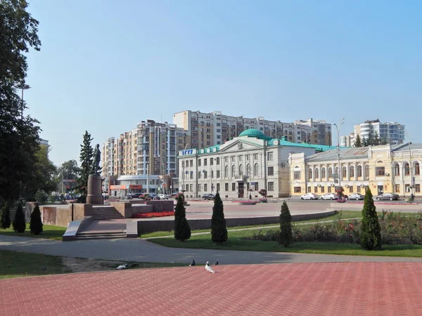 Una Las Plazas Centrales Ciudad Tambov — Foto de Stock