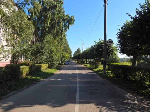 Motorväg Längs Floden Tsna Tambov — Stockfoto