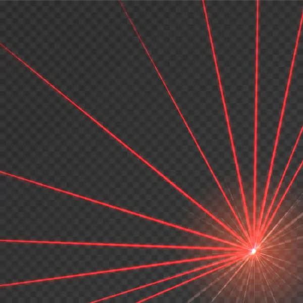 Rayon Laser Rouge Abstrait Illustration Vectorielle — Image vectorielle
