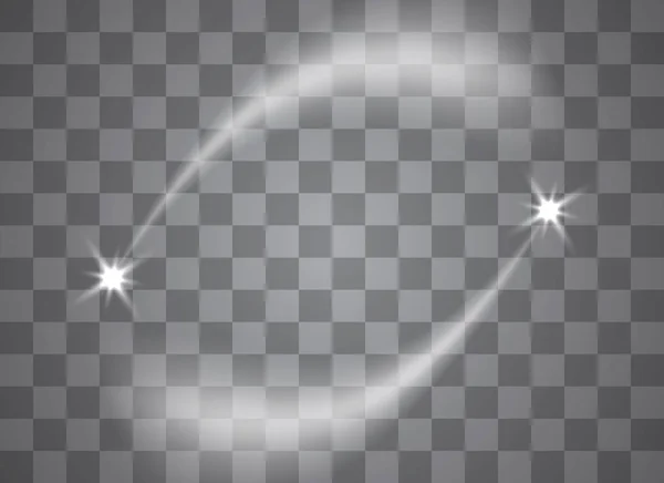 Світло Світловий Ефект Зірки Спалахи Блискітками Ізольовані Прозорому Фоні Векторні — стоковий вектор