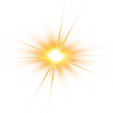 Keskin uzun ışınlar ve parlak merkezli dikenli yıldız patlaması