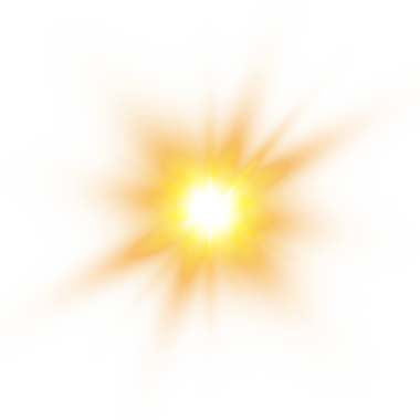 Sıcak altın merkezli ve yumuşak kenarlı çoklu ışın ışıltısını dağıt