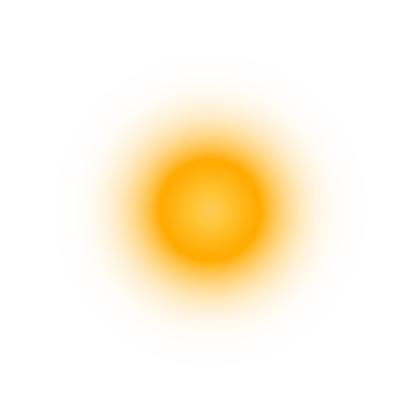 Yumuşak dairesel ışıltı ve hatta radyal eğim ve sıcak merkez.