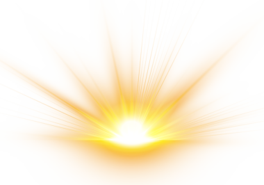 Ufuk ışıltısı yayılan ışınlar ve nazik yansıtıcı havuz