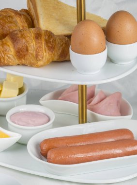 Beyaz Continental kahvaltı Counter 