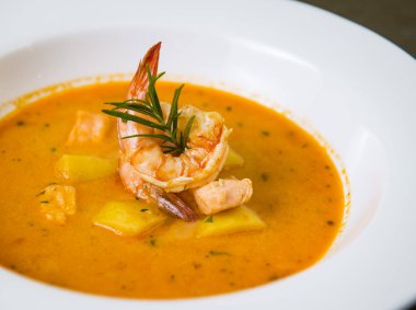 Kabak karides çorbası
