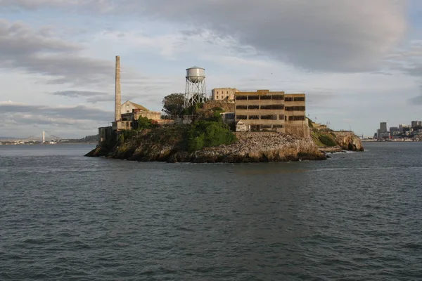 Alcatraz Vista Prisão San Francisco Bay Waters Imagens De Bancos De Imagens