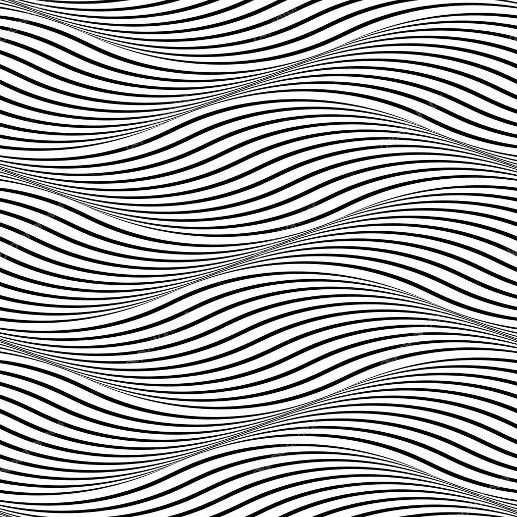 Vector pattern with geometric waves seamless background. Available in high-resolution jpeg in several sizes & editable eps file, can be used for wallpaper, pattern, web, blog, surface, textures, graphic & printing.